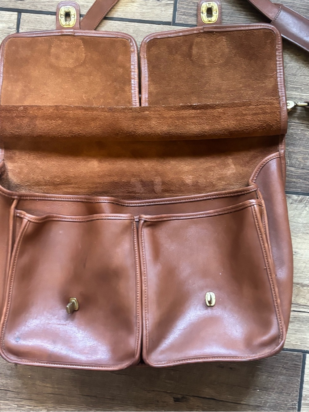 Coach LARGE Vintage 5279 Brown Kensington Leather Briefcase/Laptop Bag - Picture 8 of 16
